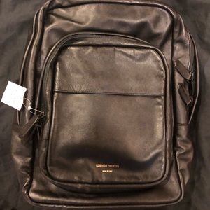 Common Projects brand new black leather back pack